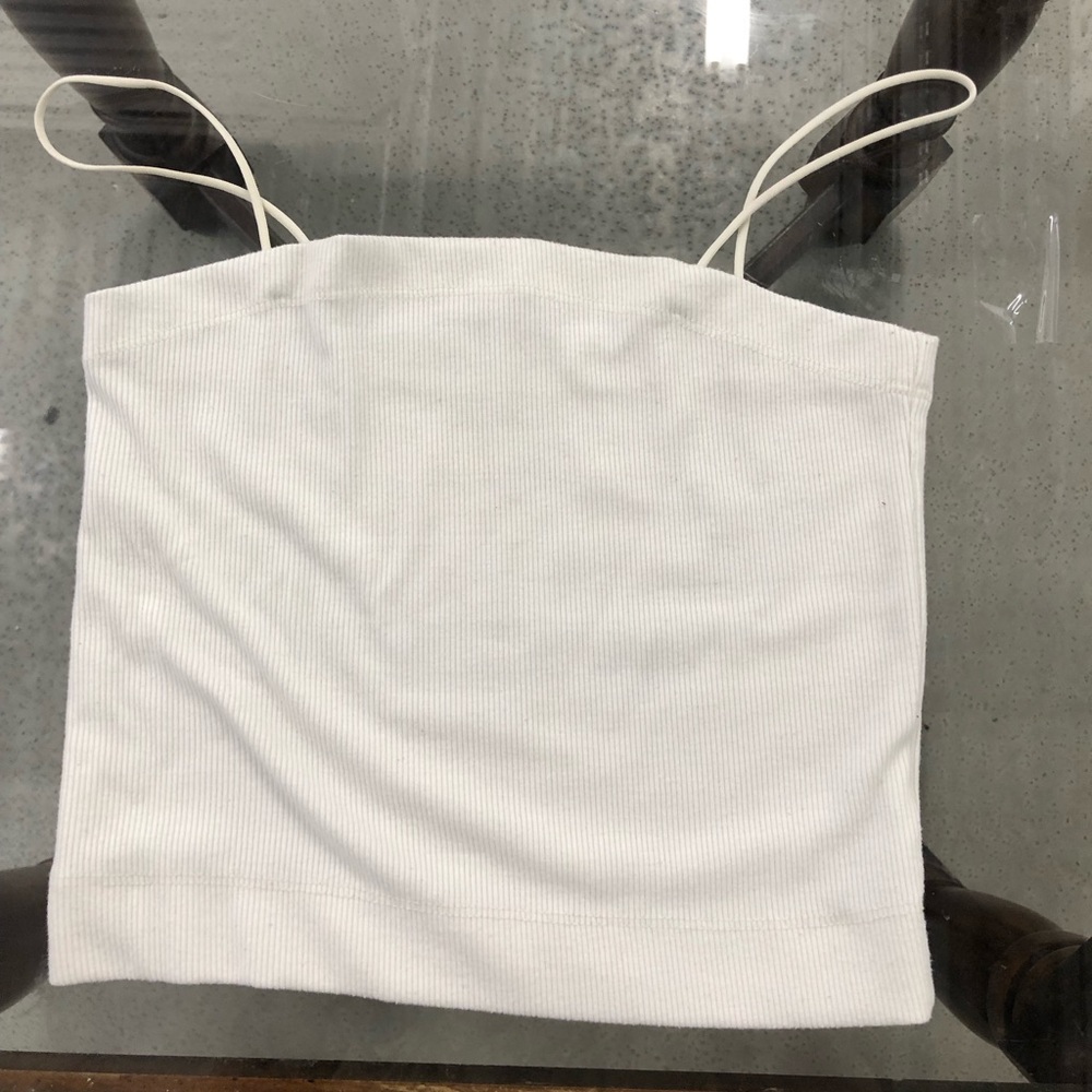 American Eagle White Crop Top- Women’s Small